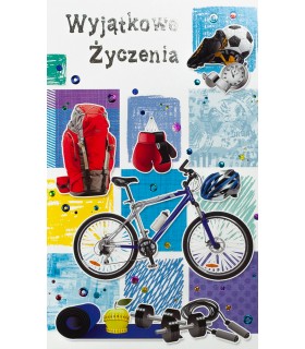 Kartki z życzeniami dla Chłopaków, Nastolatków A6050B