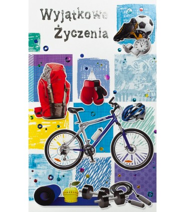Kartki z życzeniami dla Chłopaków, Nastolatków A6050B