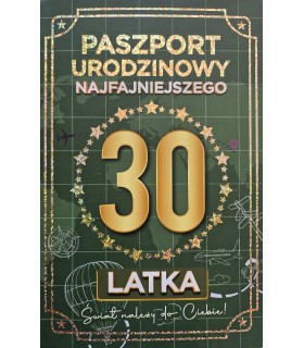 Kartka na 30 urodziny dla Kolegi zabawna JCX163