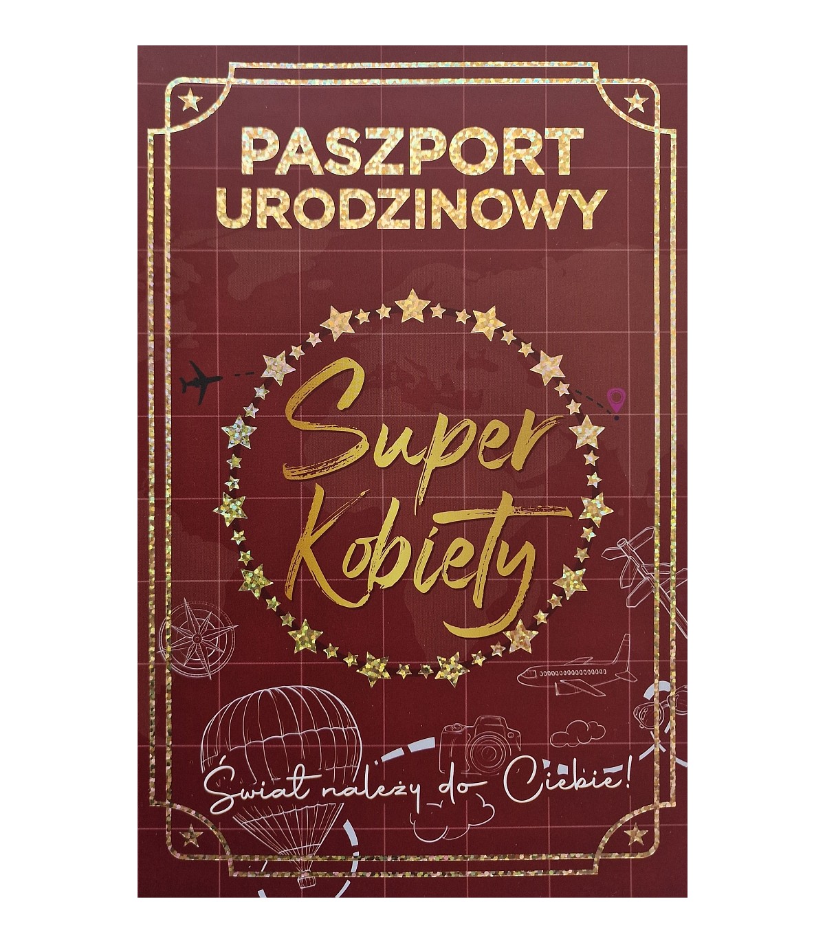 Kartka urodzinowa dla Kobiety, z Paszportem JCX170