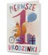 Kartka na Roczek, Pierwsze Urodzinki, urocza H3098