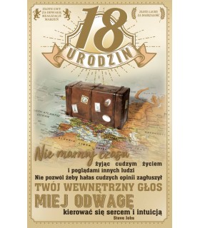 Kartka na osiemnastkę z super życzeniami  U67N