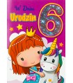 Kartka z okazji 6 urodzin dla Dziewczynki, Księżniczki M986