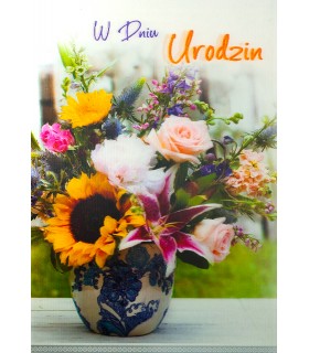 Kartka Urodzinowa 3D trójwymiarowa z życzeniami 7M84