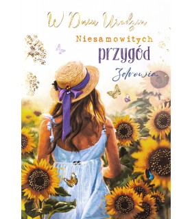 Kartka na Urodziny dla Kobiety Romantyczki M1003