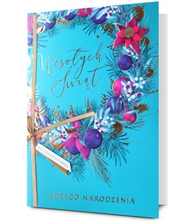 Firmowa Kartka Świąteczna bogato zdobiona elegancka HM3235