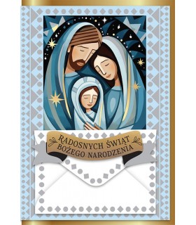 Kartka na Boże Narodzenie Religijna z życzeniami DK1206
