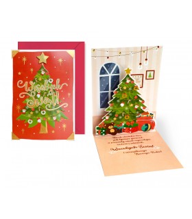 Kartka świąteczna z Choinką, przestrzenna 3D PCPU23