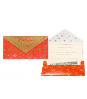 Koperta Świąteczna na Prezent banknoty, vouchery PCKOP5