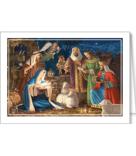 Karnet religijny bez życzeń, z opłatkiem  BR-BT 29