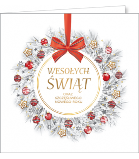 Firmowa Kartka świąteczna z życzeniami S-T 70