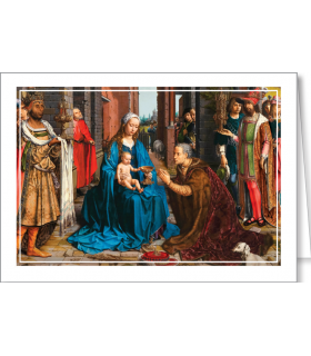 Kartka na Boże Narodzenie bez tekstu z opłatkiem RR-BT 15