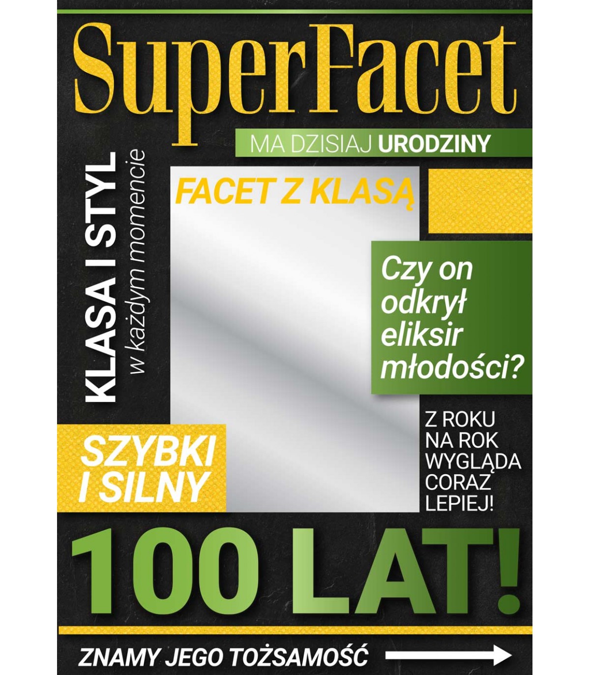 Kartka urodzinowa dla Mężczyzny, z lusterkiem, żart DK1215