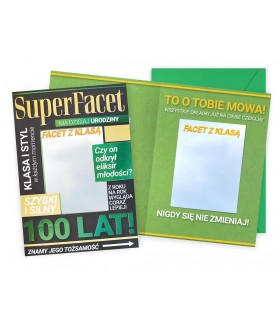 Kartka urodzinowa dla Mężczyzny, z lusterkiem, żart DK1215