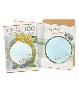 Kartka urodzinowa dla Króla, zabawna z lusterkiem, żart DK1213