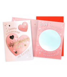 Kartka dla Zakochanych z lusterkiem, zabawna DK1221