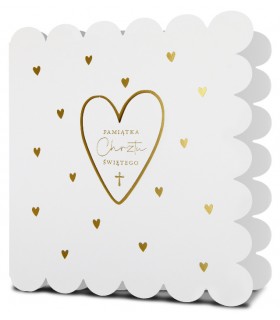 Kartka na Chrzest z życzeniami, elegancka HM3253