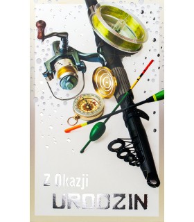 Kartka urodzinowa dla Wędkarza A1026