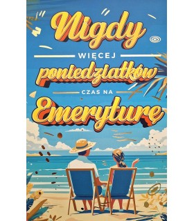 Kartka dla Emeryta Emerytki z życzeniami 2K156