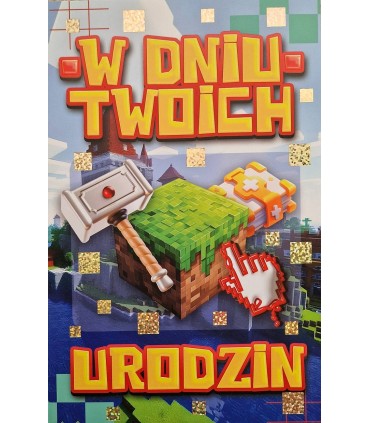 Kartka urodzinowa Minecraft 2K148