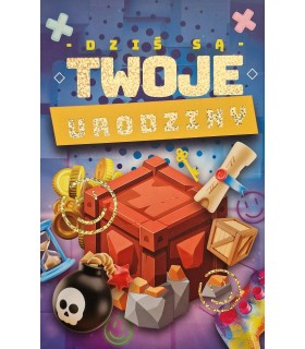 Minecraft Kartka z życzeniami urodzinowymi 2K150