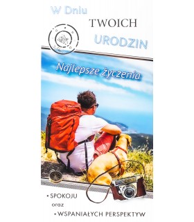 Kartka urodzinowa dla Podróżnika Turysty PDL18