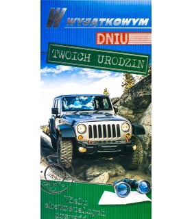 Kartka na Urodziny dla Faceta dla Rajdowca PDL19