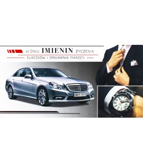 Kartka na imieniny dla eleganckiego Mężczyzny PDL26