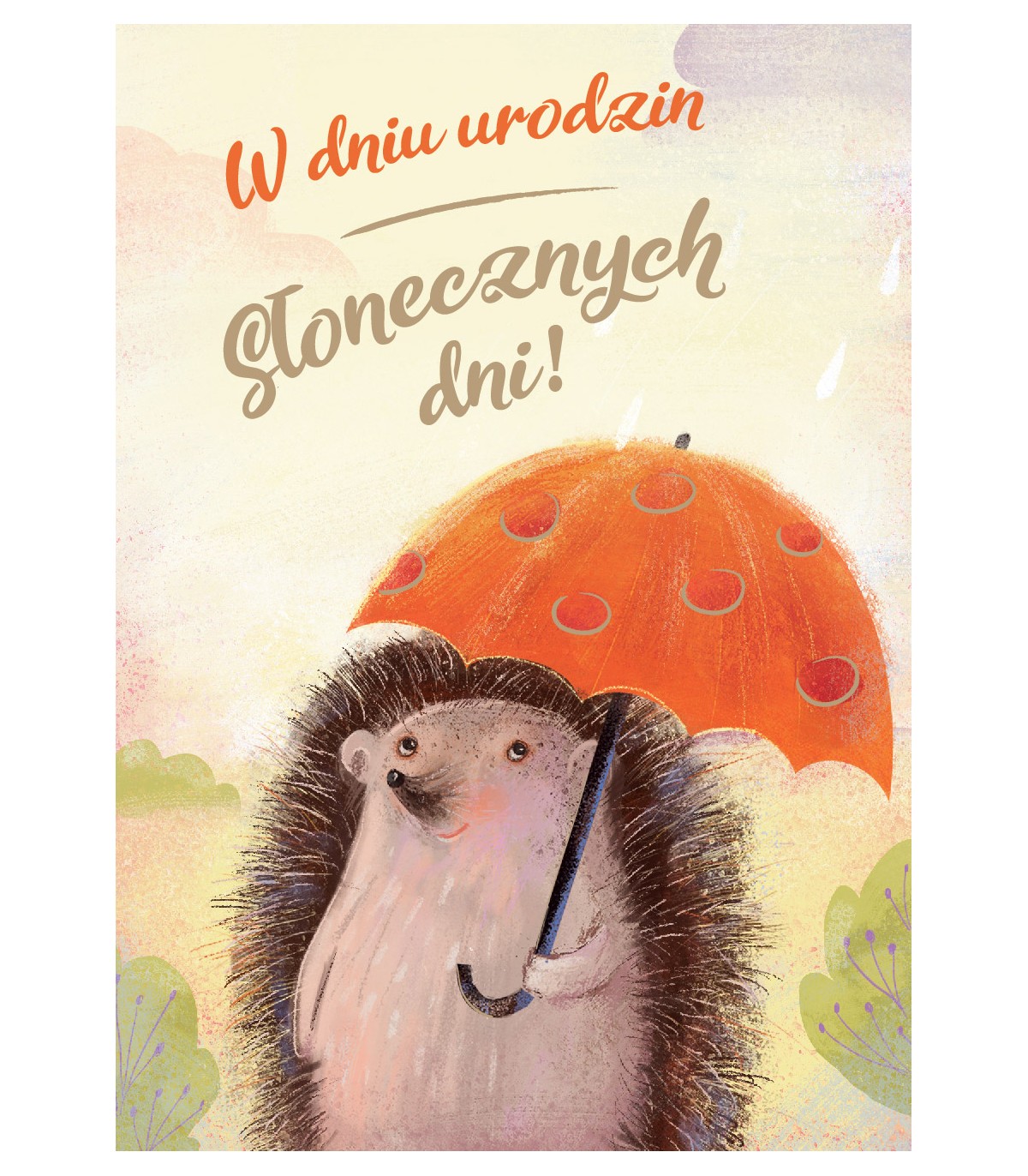 Kartka urodzinowa artystyczna z życzeniami Jeżyk BB8