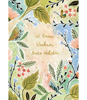 Kartka urodzinowa z życzeniami L2