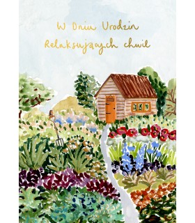 Kartka Urodzinowa z życzeniami Relaksu L7