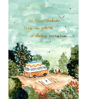 Kartka Urodzinowa z życzeniami dla Podróżnika L8