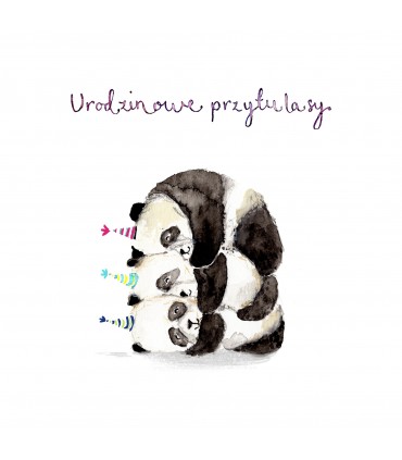 Kartka na Urodziny z przytulasami  KWL5