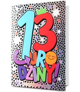 Kartka na 13 urodziny dla nastolatków KStar142