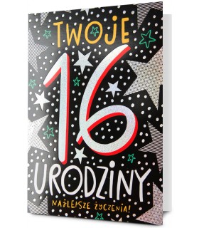 Kartka z okazji 16 urodzin dla nastolatków KStar145