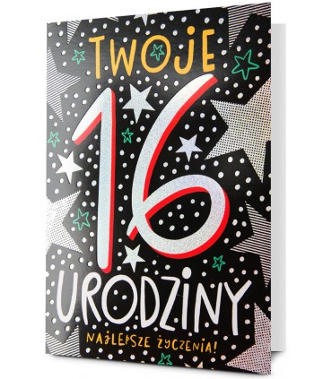 Kartka z okazji 16 urodzin dla nastolatków KStar145