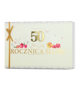 Kartka na 50 rocznicę ślubu Złote Gody HM3231