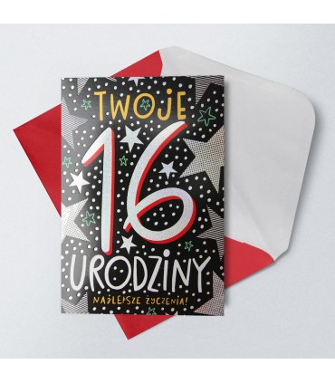 Kartka z okazji 16 urodzin dla nastolatków KStar145
