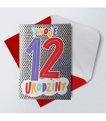 Kartka z okazji 12 urodzin dla nastolatków KStar141