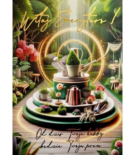 Kartka dla Emerytki z okazji przejścia na emeryturę 3K77