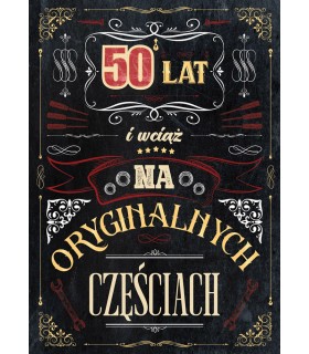 Kartka wesoła na 50 urodziny dla Mężczyzny GM1153