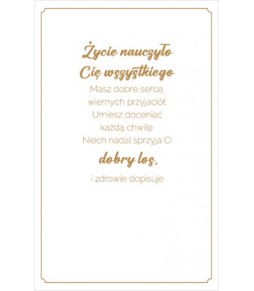 Kartka Poradnik Urodzinowy dla Seniorów U143