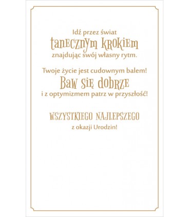 Kartka Poradnik Urodzinowy z życzeniami U144