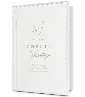 Kartka na Chrzest z życzeniami pięknie zdobiona HM3296