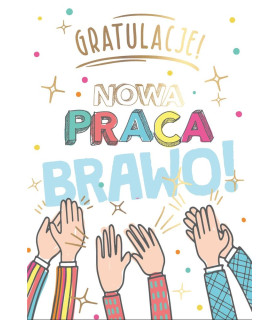 Kartka z Gratulacjami z okazji Nowej Pracy, Zmiany Pracy PP2211