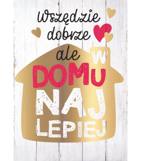 Kartka na parapetówkę, gratulacje Nowy Dom Mieszkanie PP2210