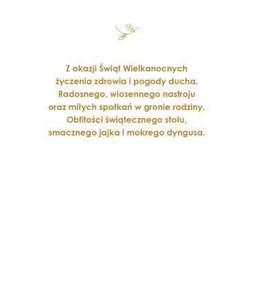 Kartka Wielkanocna delikatnie zdobione z życzeniami WL6