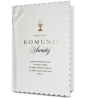 Kartka Komunijna dla Dziewczynki, elegancka HM3306