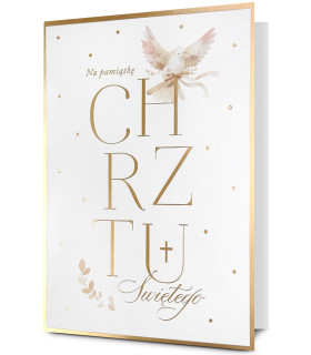 Kartki Pamiątki na Chrzest z życzeniami Kstar148