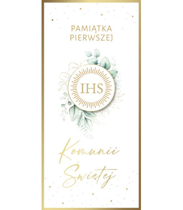 Kartka Pamiątka Komunii z życzeniami DLAS181